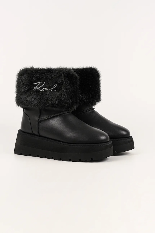 Karl Lagerfeld cizme de iarnă SKYLAR KL48655.400 negru NC25