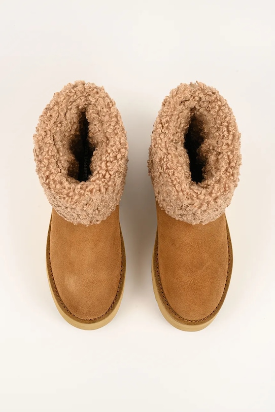 Karl Lagerfeld śniegowce SKYLAR brązowy KL48653.7T2