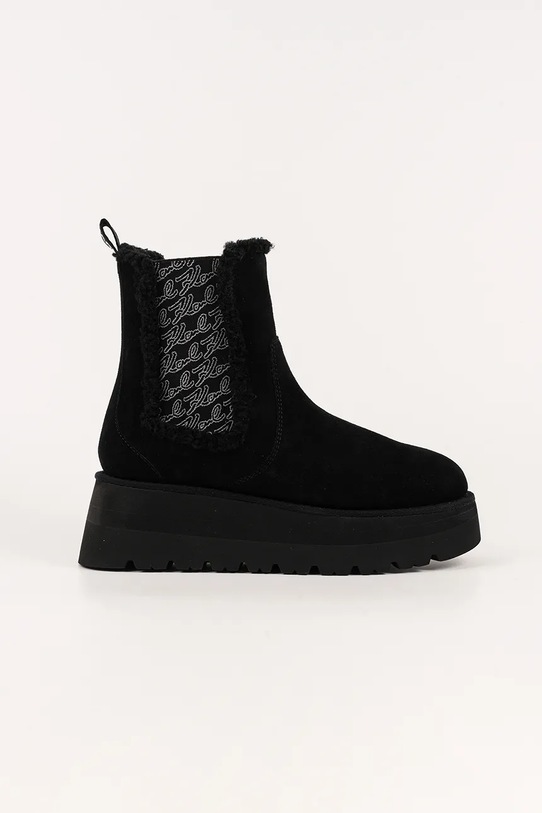 Karl Lagerfeld cizme de iarnă SKYLAR piele întoarsă negru KL48662.500