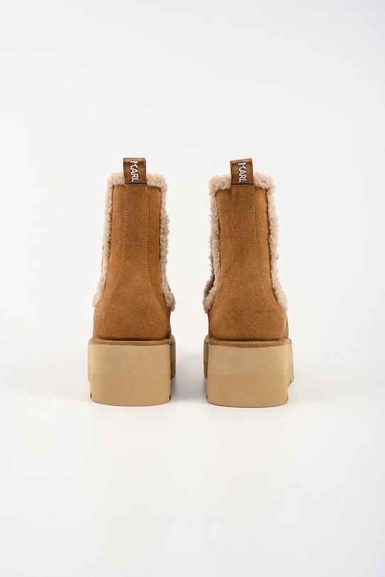 Obuwie Karl Lagerfeld śniegowce SKYLAR KL48662.5T2 brązowy