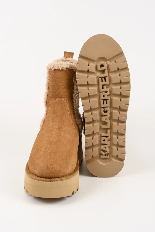 Karl Lagerfeld śniegowce SKYLAR KL48662.5T2 brązowy