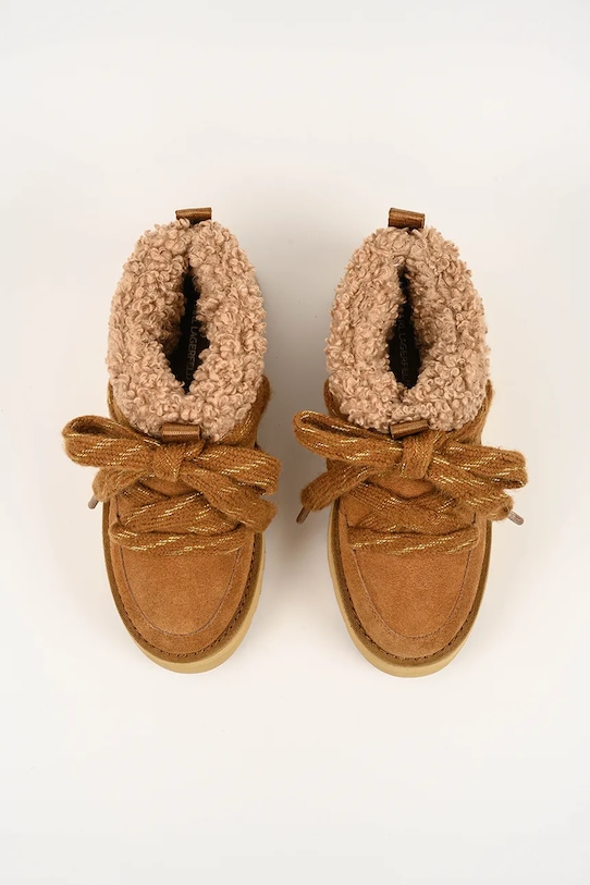 Karl Lagerfeld śniegowce SKYLAR brązowy KL48632.5T2