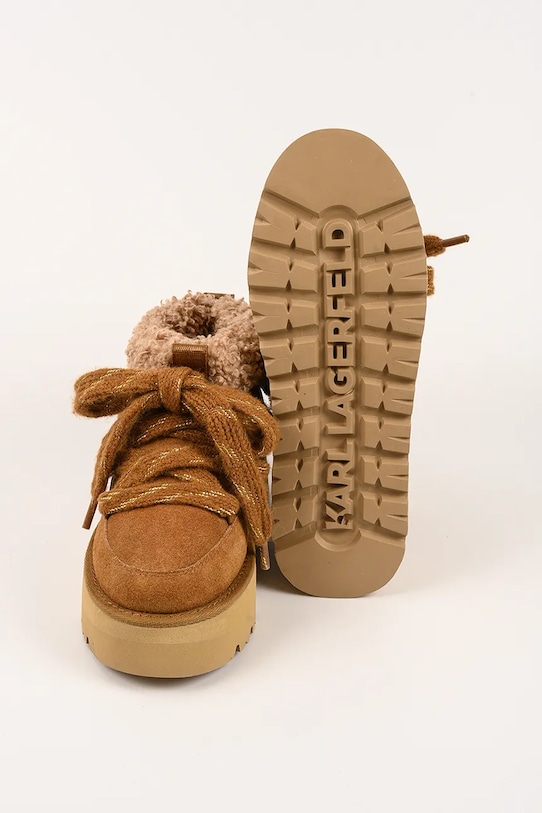 Karl Lagerfeld śniegowce SKYLAR KL48632.5T2 brązowy