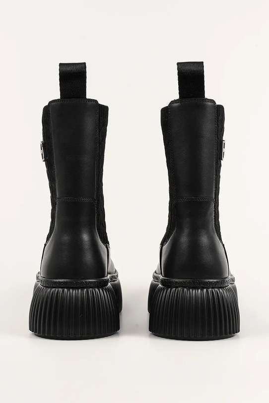Obuwie Karl Lagerfeld botki skórzane KREEPER LO KL42365.40X czarny