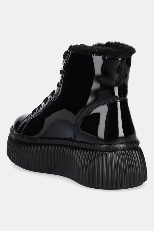 Obuwie Karl Lagerfeld botki skórzane KREEPER LO KL42334.1BP czarny