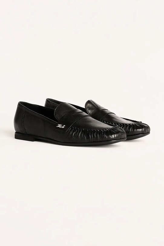 Karl Lagerfeld mokasyny zamszowe ELEIA Loafer KL41121.000 czarny AW25