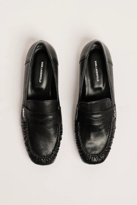 Karl Lagerfeld mokasyny zamszowe ELEIA Loafer czarny KL41121.000