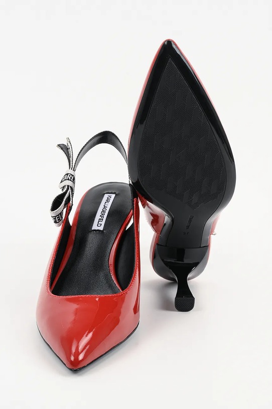 Karl Lagerfeld szpilki skórzane SIENNA KL32708A.1DB czerwony