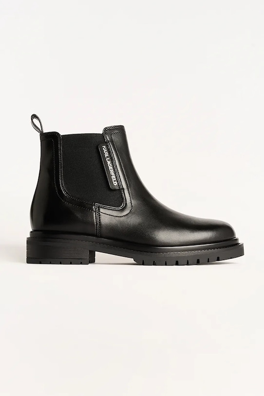 Karl Lagerfeld cizme de piele BINKY neizolat negru KL47545.000