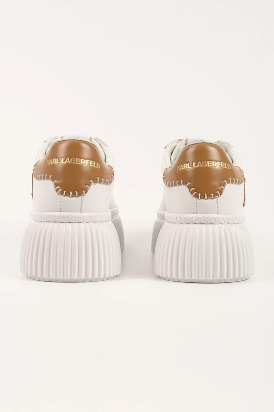 Încălțăminte Karl Lagerfeld sneakers din piele KREEPER LO KL42372C.014 alb