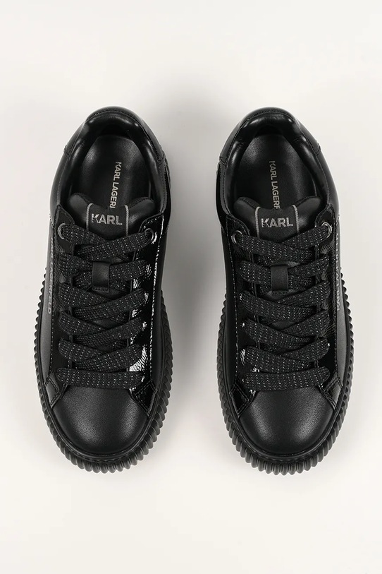 Karl Lagerfeld sneakersy skórzane KAPRIKA czarny KL66220.00X