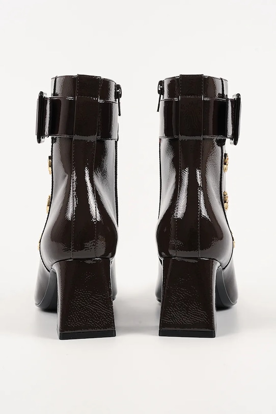 Obuwie Karl Lagerfeld botki skórzane BEATA KL31455A.144 brązowy