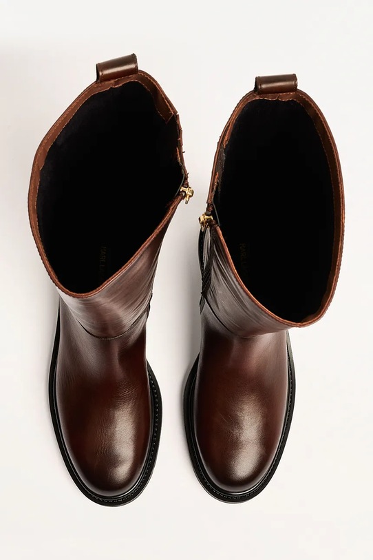 Karl Lagerfeld kozaki BINKY brązowy KL47595.044