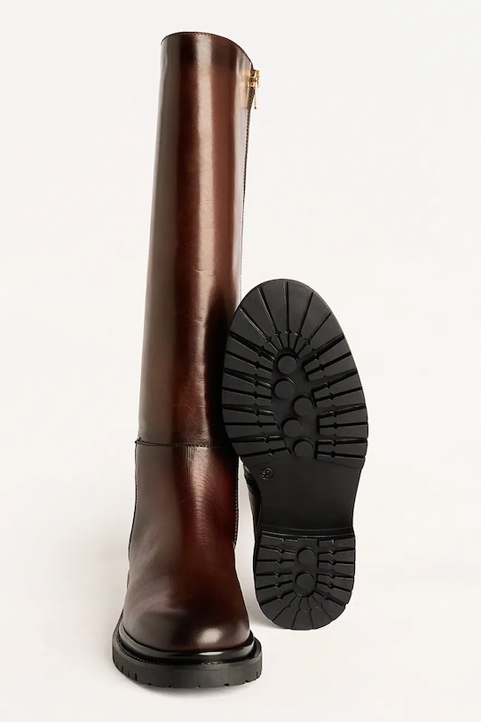 Karl Lagerfeld kozaki BINKY KL47595.044 brązowy