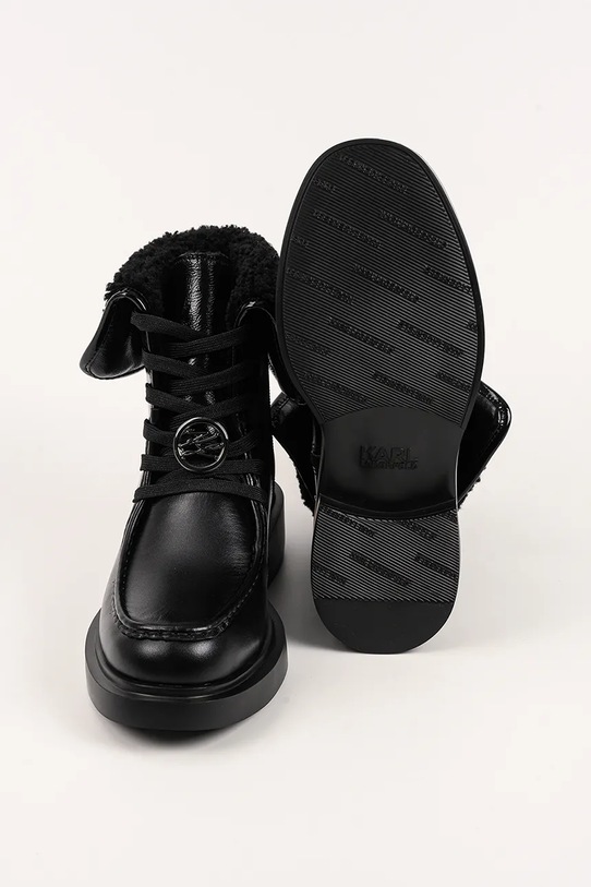 Karl Lagerfeld botki skórzane MACIE KL41255.100 czarny