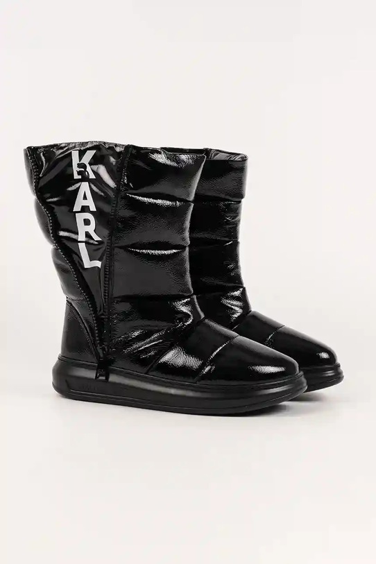Obuwie Karl Lagerfeld śniegowce skórzane KAPRI KOSI KL44573A.F0X czarny