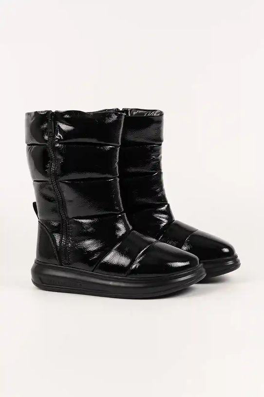 Karl Lagerfeld śniegowce skórzane KAPRI KOSI czarny KL44573A.F0X