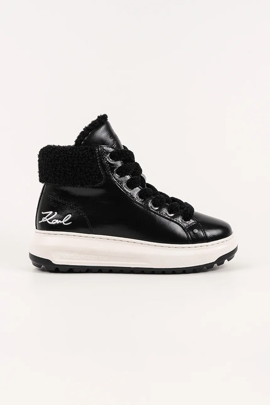Karl Lagerfeld sneakers din piele întoarsă KAPRI LUG piele întoarsă negru KL67555.100