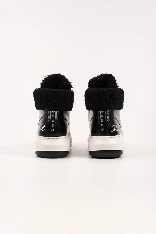 Încălțăminte Karl Lagerfeld sneakers din piele întoarsă KAPRI LUG KL67555.100 negru