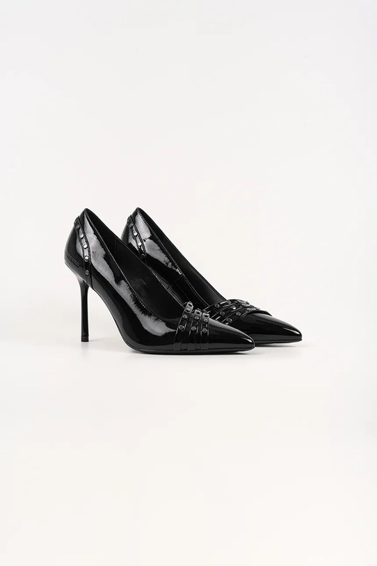 Karl Lagerfeld szpilki skórzane SARABANDE KL30927.00S czarny NC25