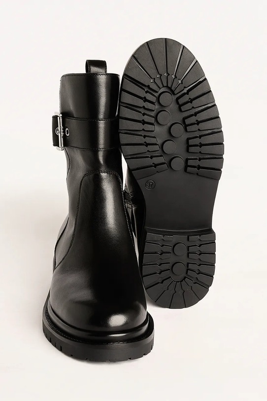 Karl Lagerfeld cizme de piele BINKY KL47575.000 negru