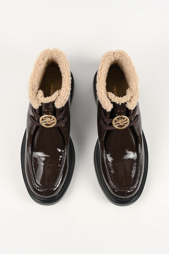 Karl Lagerfeld cizme de piele MACIE maro KL41235.144