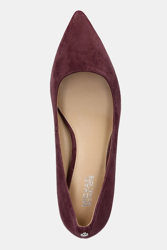 Štikle od brušene kože MICHAEL Michael Kors Alina bordo 40R3ALMP1S.610