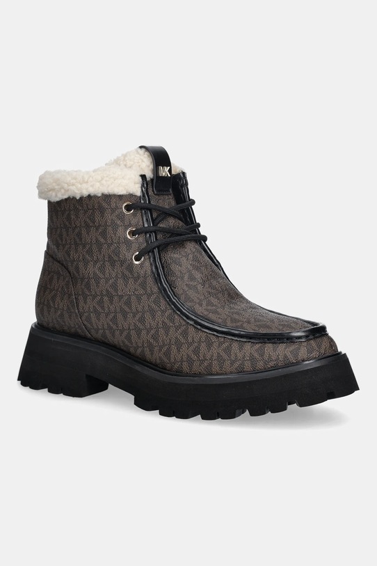 MICHAEL Michael Kors botki Cade imitacja skóry licowej brązowy 40F5CAFE5B.292