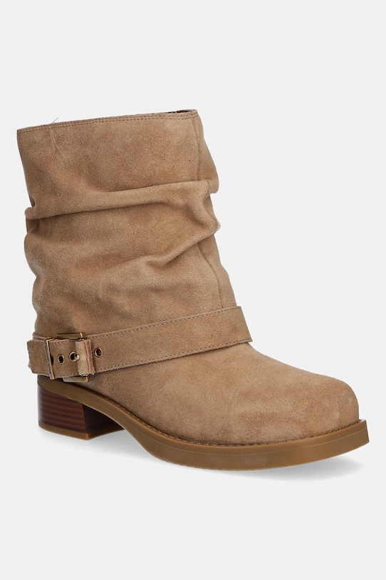 Σουέτ μπότες MICHAEL Michael Kors Colby χωρίς μόνωση μπεζ 40F5COFE5S.297