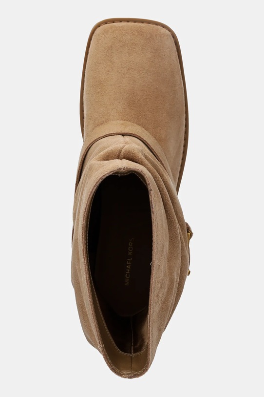 MICHAEL Michael Kors botki zamszowe Colby beżowy 40F5COFE5S.297