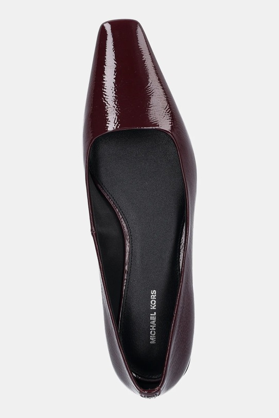 Kožené balerínky MICHAEL Michael Kors Darrah burgundské 40F5DRFP1A.610