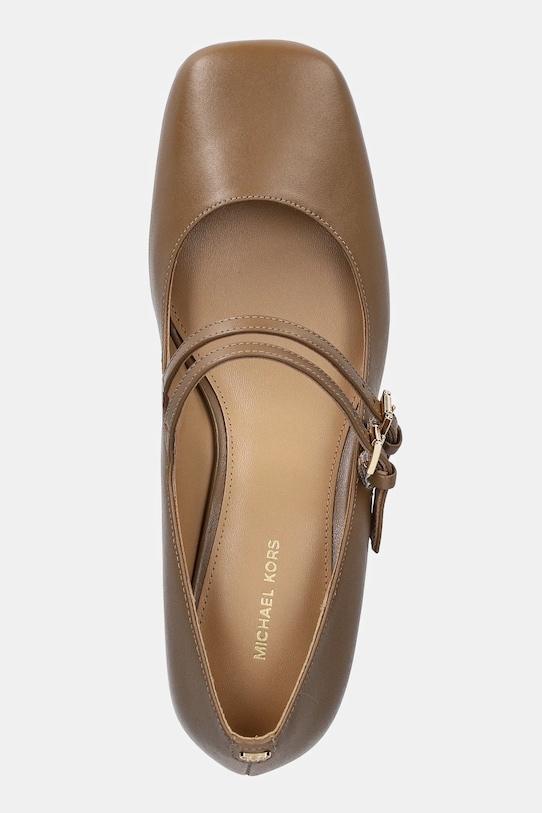 MICHAEL Michael Kors czółenka skórzane Matilda beżowy 40F5MTMP1L.297