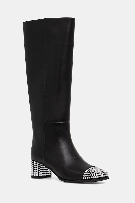Kožne čizme MICHAEL Michael Kors Matilda zrnata koža crna 40F5MTMB7L.001
