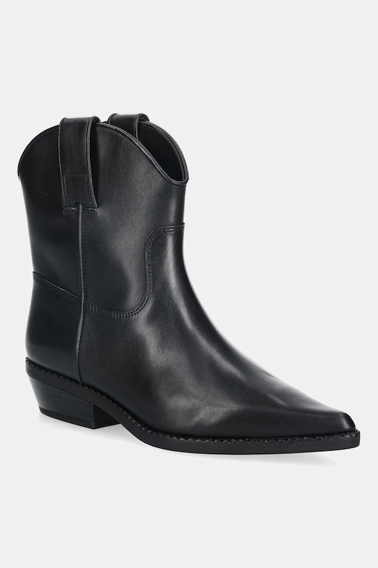 MICHAEL Michael Kors botki skórzane Noemie płaski czarny 40F5NOME7L.001