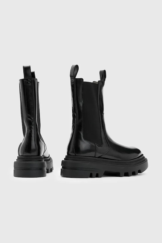 Παπούτσια Δερμάτινες μπότες τσέλσι AllSaints ALEX BOOT W062FB μαύρο