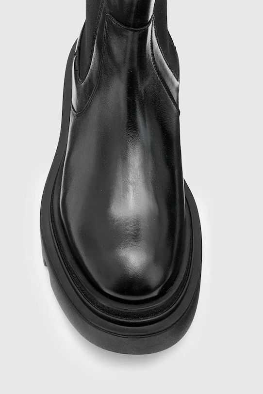 Δερμάτινες μπότες τσέλσι AllSaints ALEX BOOT W062FB μαύρο