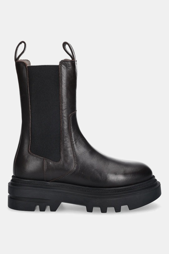 Δερμάτινες μπότες τσέλσι AllSaints ALEX BOOT W062FB.BRN καφέ AW25