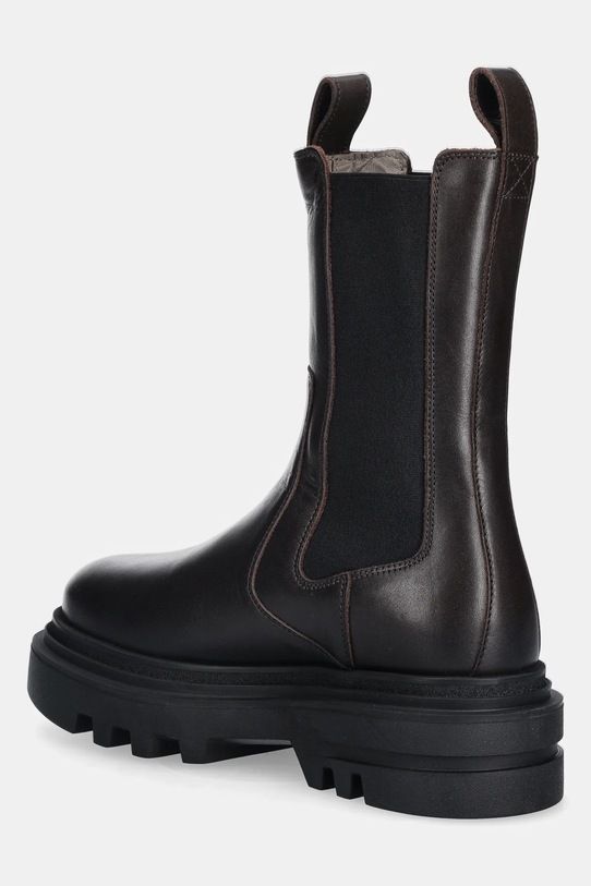 Obuwie AllSaints sztyblety skórzane ALEX BOOT W062FB.BRN brązowy