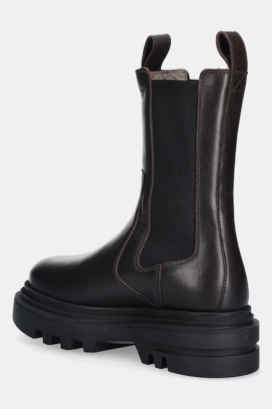 Παπούτσια Δερμάτινες μπότες τσέλσι AllSaints ALEX BOOT W062FB.BRN καφέ