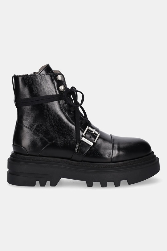 Кожаные полусапоги AllSaints ASTRID BOOT W029FC чёрный AW25
