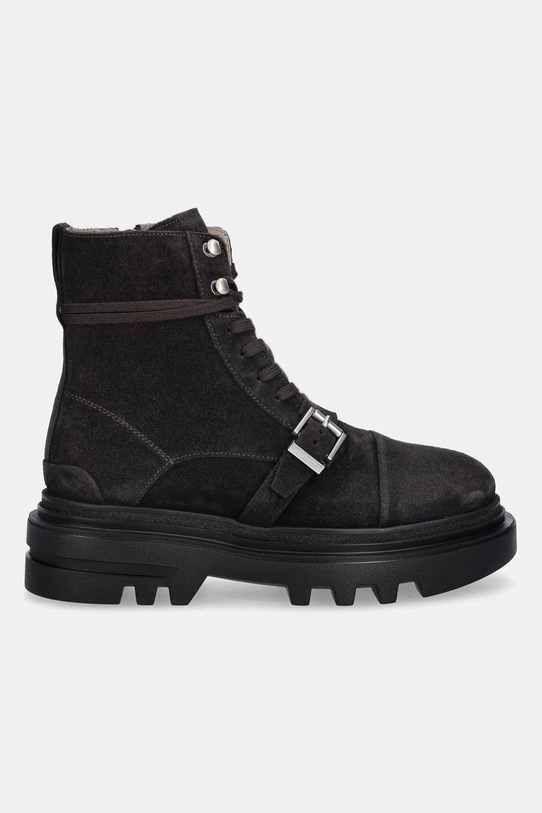 AllSaints botki zamszowe ASTRID SUEDE BOOT W004FD brązowy AW25