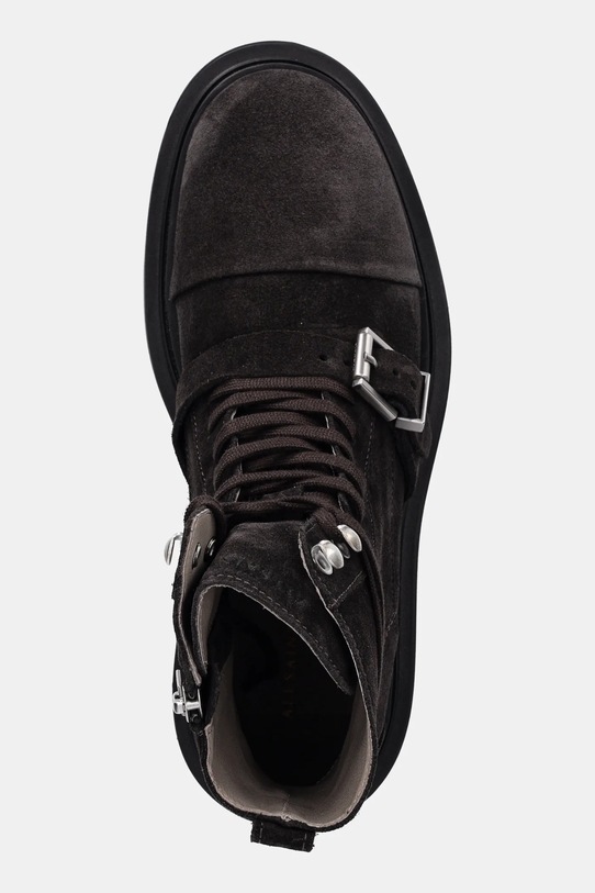 AllSaints botki zamszowe ASTRID SUEDE BOOT brązowy W004FD