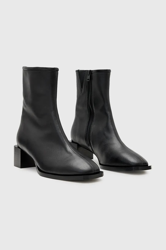 Kožené členkové topánky AllSaintsAvril Boot W013FC čierna AW25