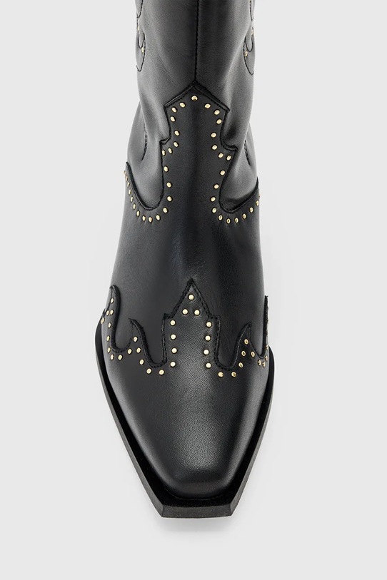 AllSaints kowbojki skórzane CARINA BOOT W061FD czarny