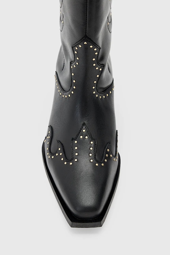 Кожаные полусапоги AllSaints CARINA BOOT W061FD чёрный