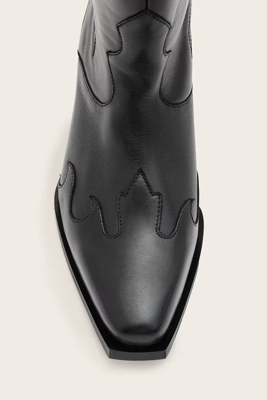 AllSaints kowbojki skórzane DOLLY BOOT W063FC czarny