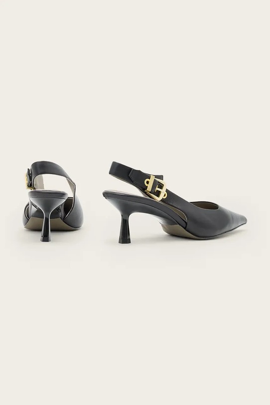 Παπούτσια Δερμάτινες γόβες AllSaints IDIYA SLINGBACK W021FD μαύρο