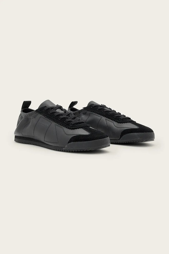 Δερμάτινα αθλητικά παπούτσια AllSaints KENNY RUNNER W116FC μαύρο AW25