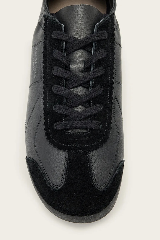 AllSaints sneakersy skórzane KENNY RUNNER W116FC czarny