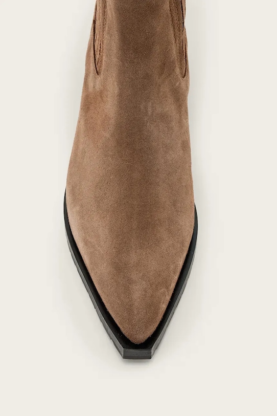 AllSaints sztyblety zamszowe Marcie Suede Boot W018FD brązowy
